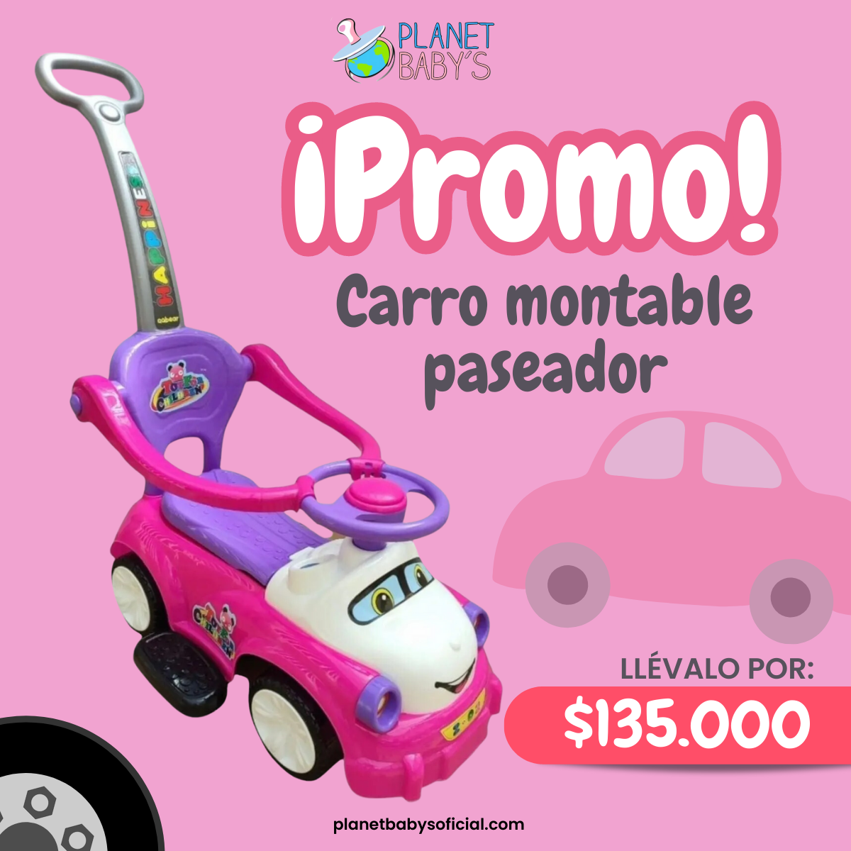 Carrito Montable De Carritos Para Niños Carro Paseador Montable