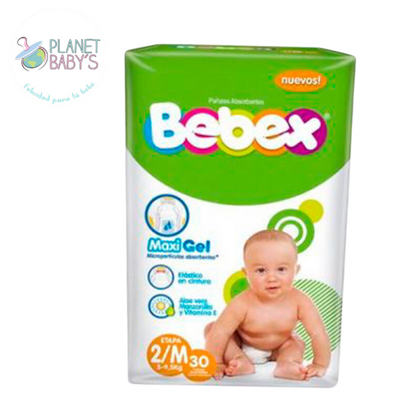 Pañales Bebex Etapa 2/M x 30 und