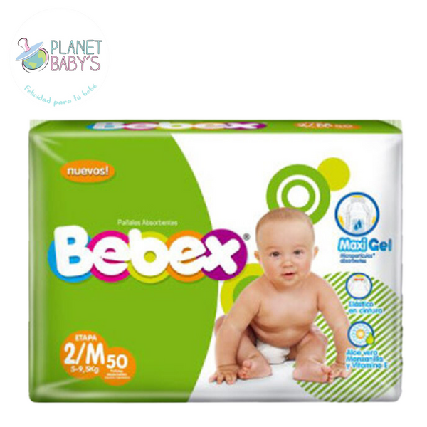 Pañales Bebex Etapa 2/M x 50 und