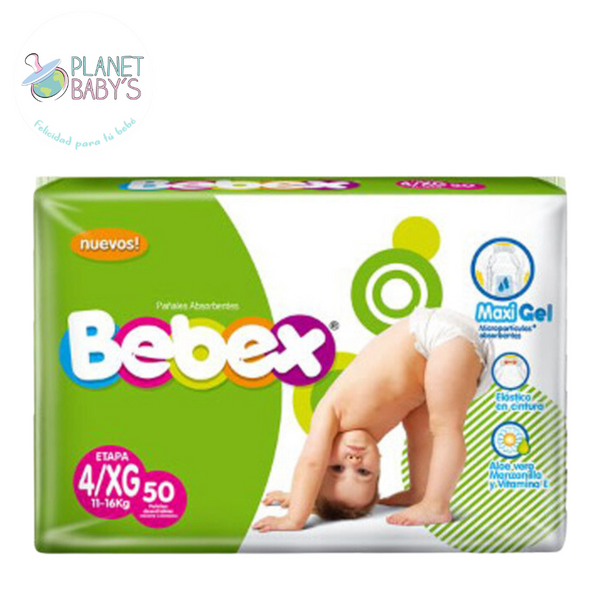 Pañales Bebex Etapa 4/XG x 50 und