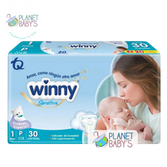 Pañales winny sensitive Etapa 1 x 30 unidades