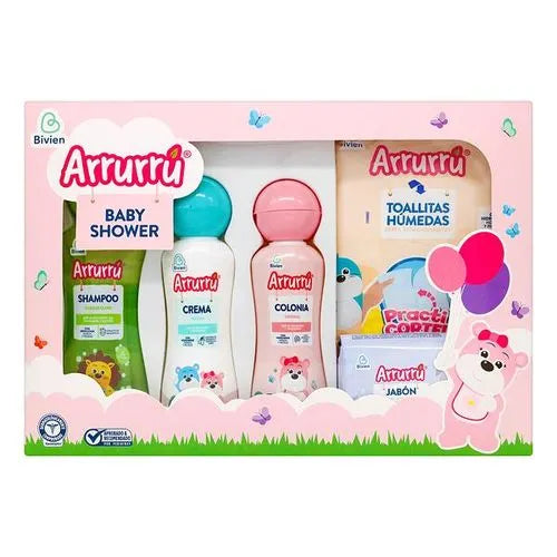 ESTUCHE BABYSHOWER ARRURRU ROSA