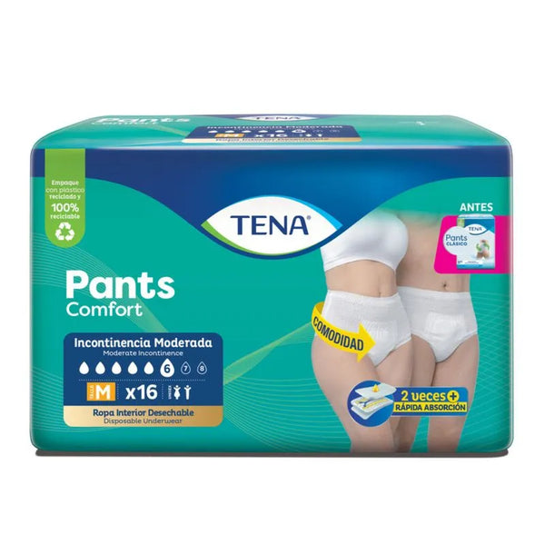 TENA PANTS COMFORT M X 16 UNIDADES