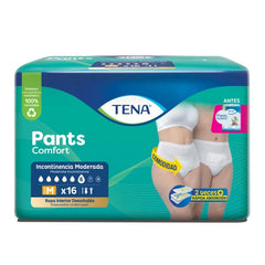 TENA PANTS COMFORT M X 16 UNIDADES