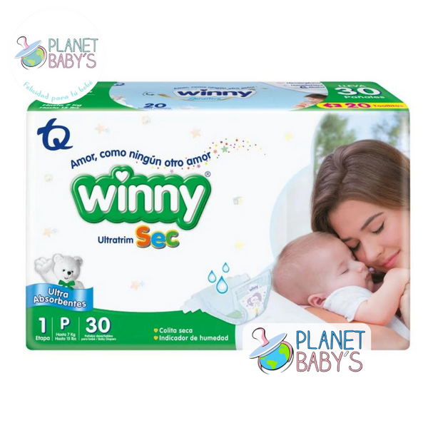 Pañales winny sec etapa 1 x 30 unidades