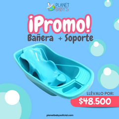 Bañera grande con soporte retirable