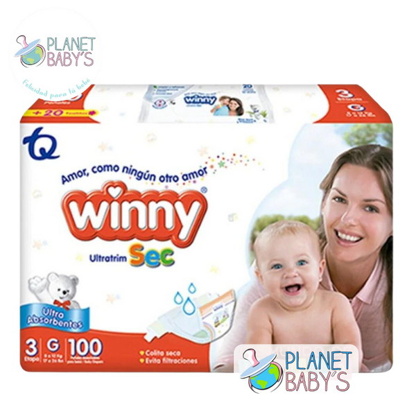 Pañales Winny sec Etapa 3/G X 100 unidades