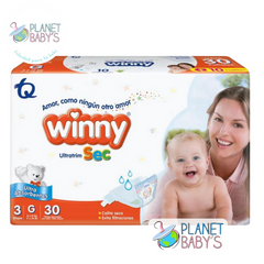 Pañales Winny Sec Etapa 3 /G x 30 unidades