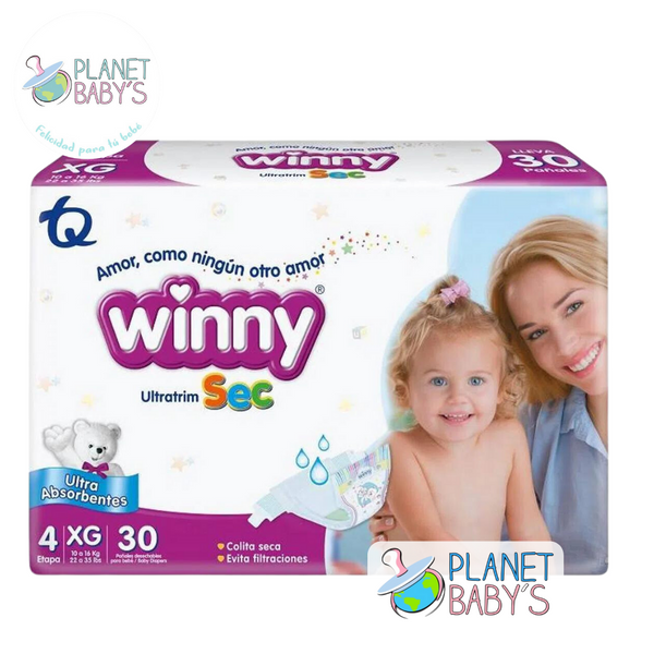 Pañales Winny Sec Etapa 4 / XG x 30 unidades