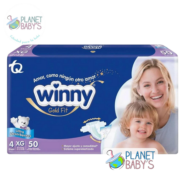 Pañales Winny Gold Etapa 4/XG x 50 unidades