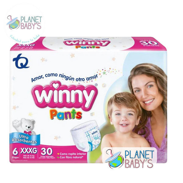 PAÑALES WINNY ETAPA 6X30 PANTS
