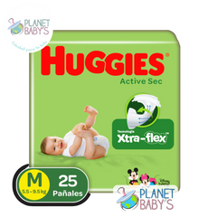 Pañales Huggies Active Sec Etapa 2/M x 25 unidades