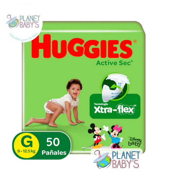 Pañales Huggies Active Sec Etapa 3/G x 50 unidades