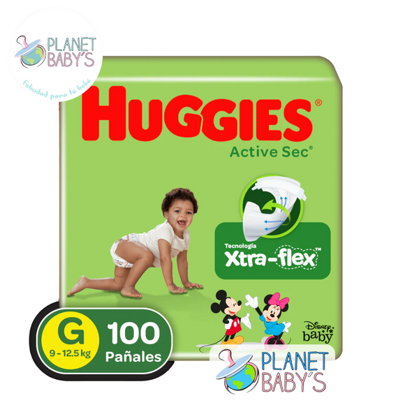 Pañales Huggies Active Sec Etapa 3/G x 100 unidades