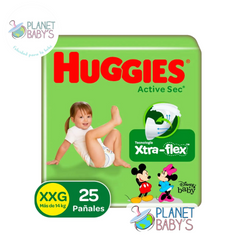 Pañales Huggies Active Sec Etapa 5/XXG x 25 unidades