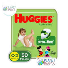 Pañales Huggies Active Sec Etapa 5/XXG x 50 unidades
