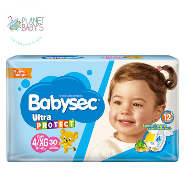 Pañales babysec Etapa 4/XG x 30 und