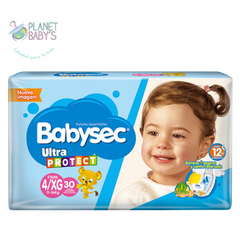 Pañales babysec Etapa 4/XG x 30 und
