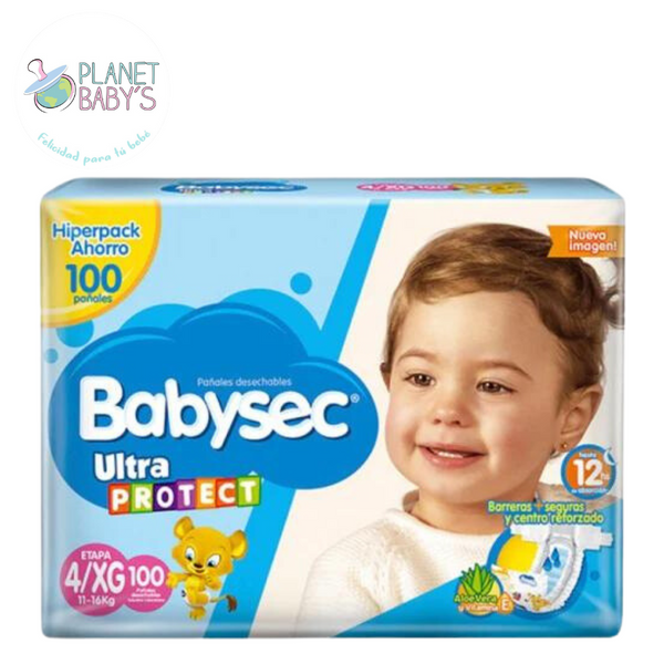 Pañales Babysec Etapa 4/XG x 100 und