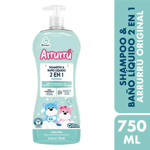 SHAMPOO ARRURRU 750 ML 2 EN 1 ORIGINAL