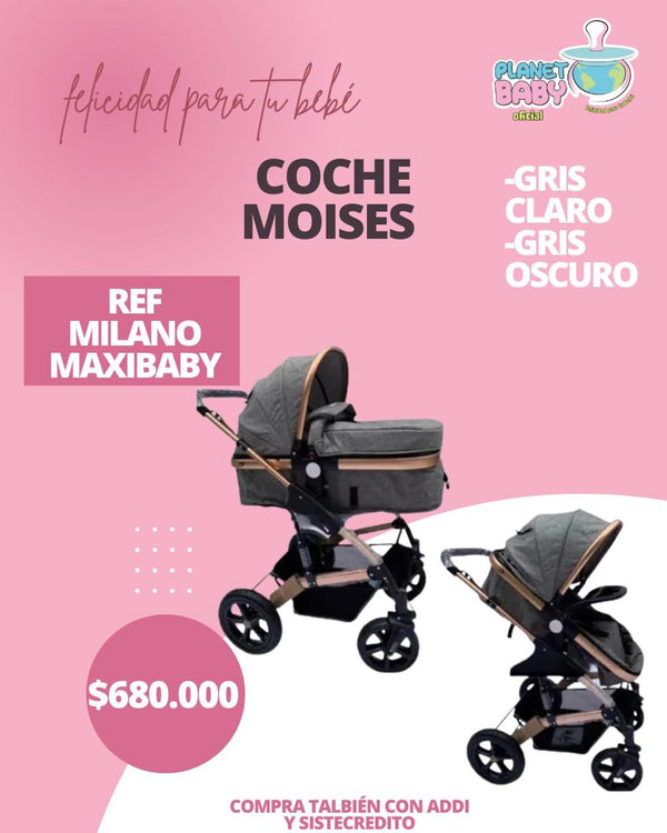 Coche moíses MILANO de lujo MAXIBABY