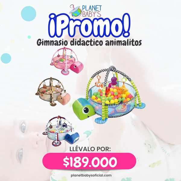 Gimnasio 3 en 1 (león, zorro, hpopótamo, tortuga) según disponibillidad