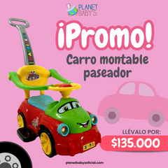 Carro paseador montable con guia