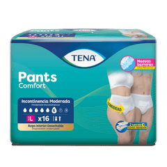 TENA PANTS COMFORT L X 16 UNIDADES