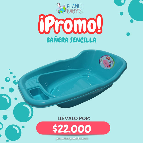 Bañera plástica sencilla