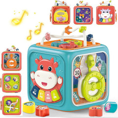 CUBO DIDÁCTICO SENSORIAL 6 EN 1