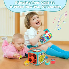 CUBO DIDÁCTICO SENSORIAL 6 EN 1