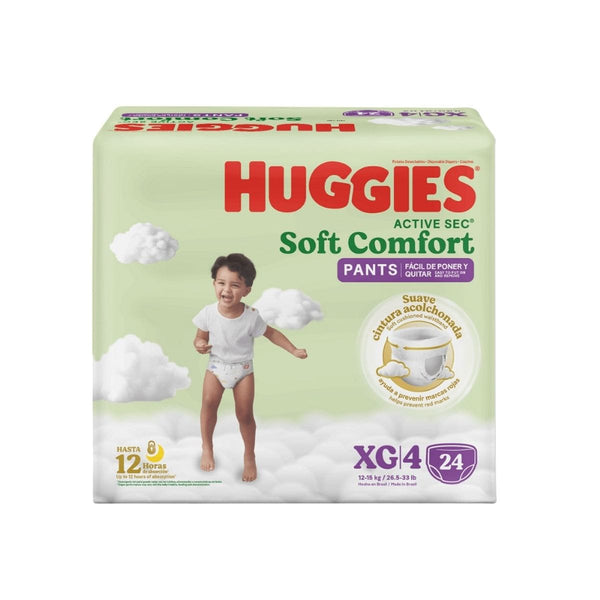 Pañales Huggies Soft comfort  Etapa 4/XG x 24 unidades