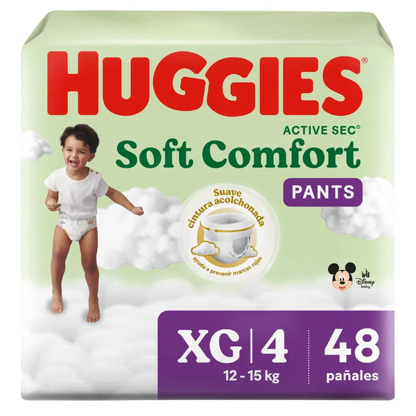 Pañales Huggies Soft comfort pants Etapa 4/XG x 48 unidades