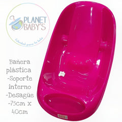 Bañera plástica soporte interno-desagüe
